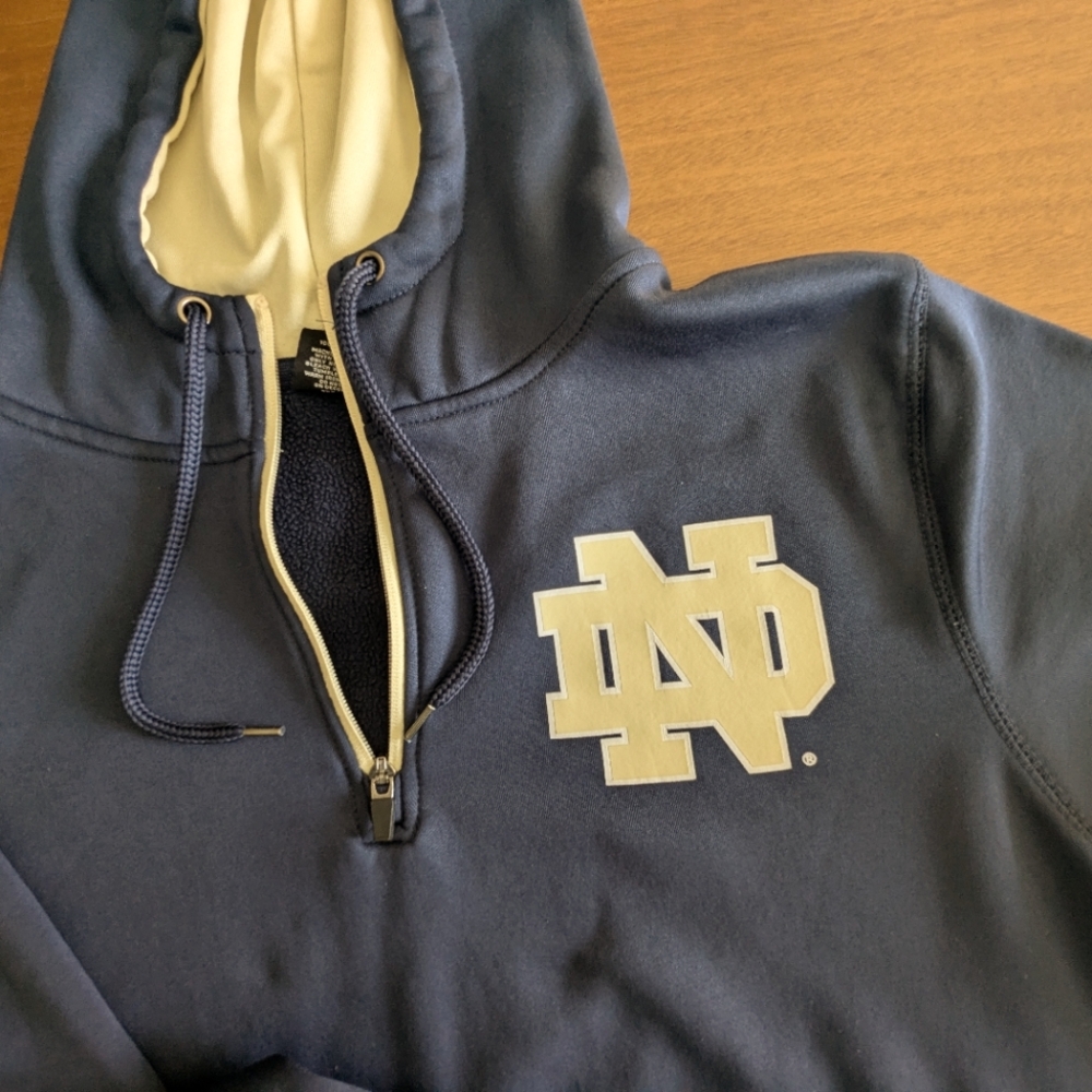 Notre Dame Quarter Zip Hoodie